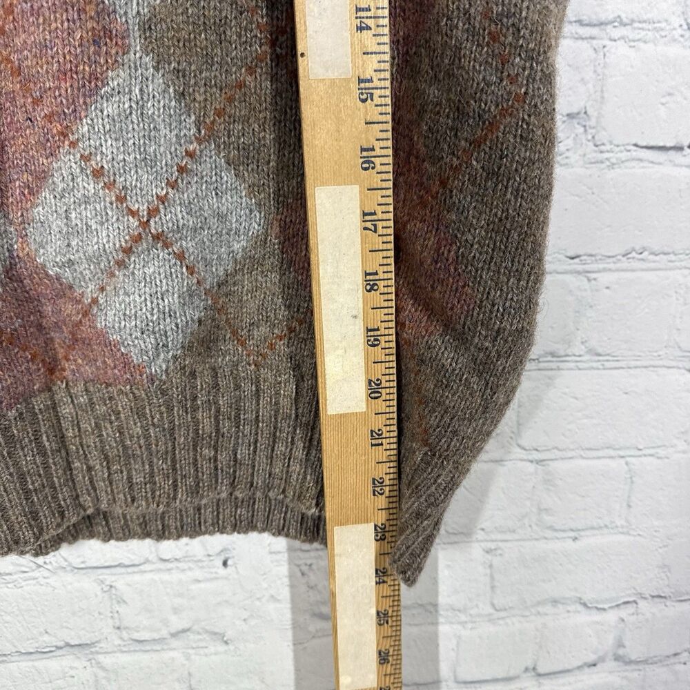 Vintage McGregor Mens Large Argyle Sweater Vest Wool Preppy Grandpa Golf USA - Picture 7 of 7